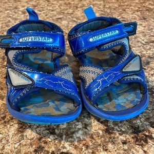 Boys superstar Power Ba•Ne velcro athletic sandals